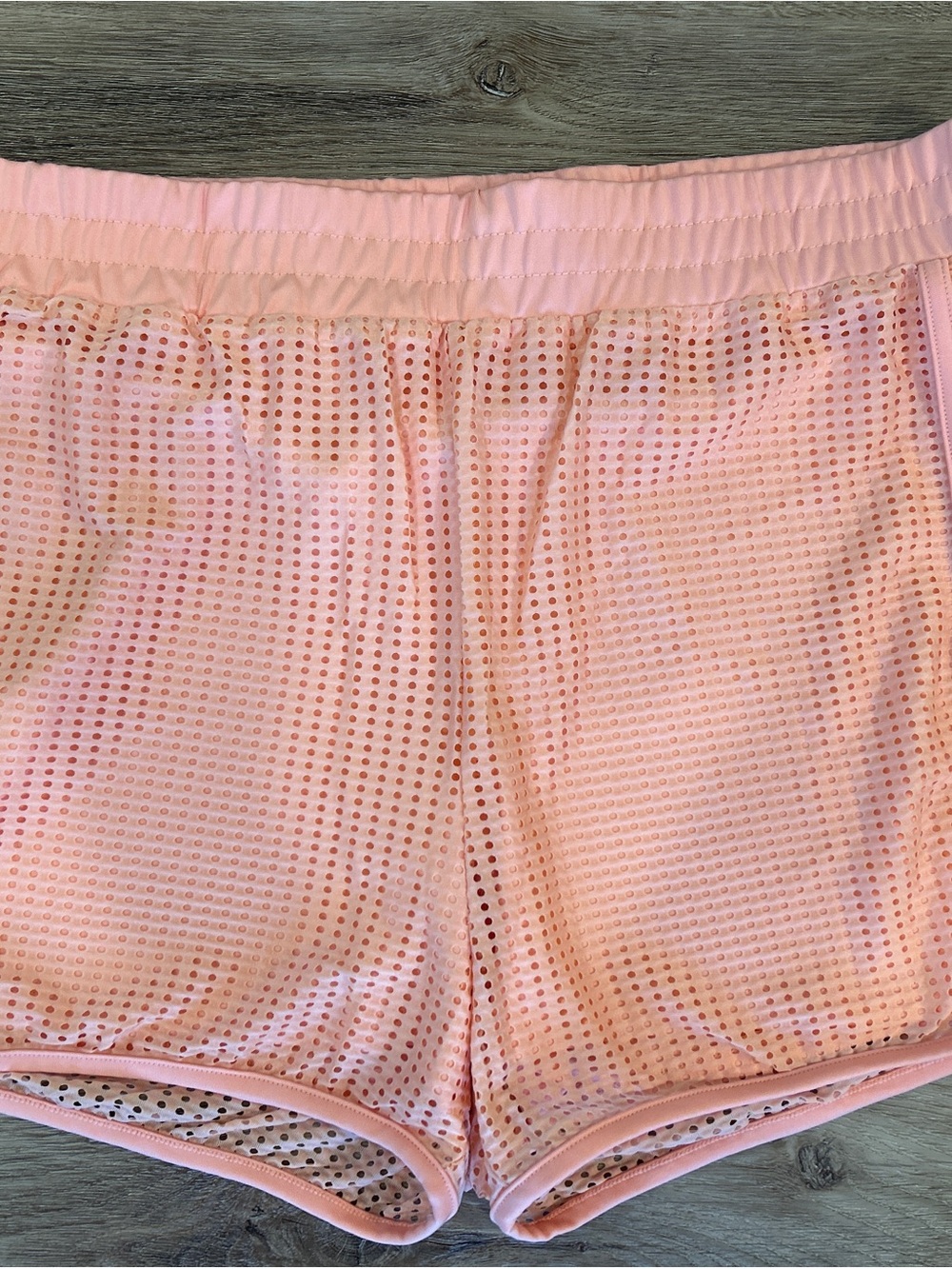 Jessica Simpson Light Pink Mesh Athletic Shorts